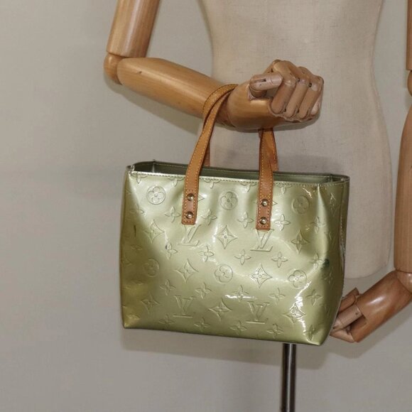 LOUIS VUITTON Monogram Vernis Reade PM Hand Bag Gris - Picture 1 of 16